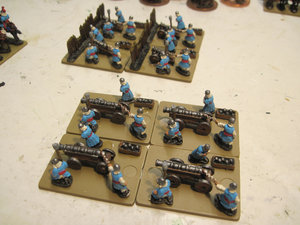 Korean Artillery ready for filling followed by flocking