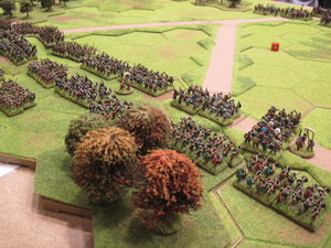 The Saxon shield wall prepares to advance