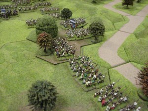 The Hungarian militia advance