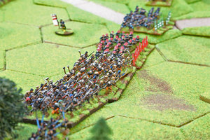 2 x 6 stand units of Ikko Ikki fanatics prepare to charge